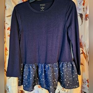 Kate Spade Broome Street Navy Blouse, XS